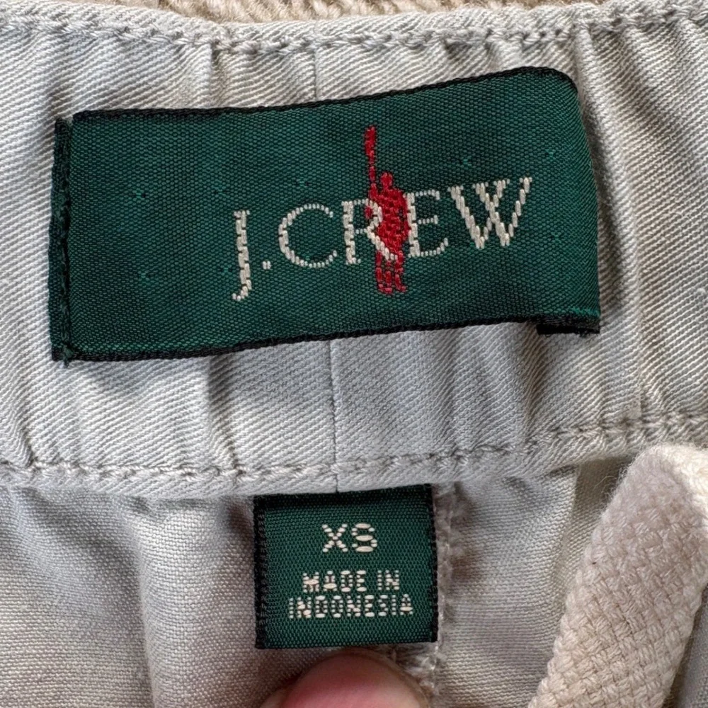 J.Crew Cordura Dock Pants Mens XS Stone Drawstring Cotton Blend‎ CK691